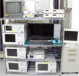 Measurement system equipment in the anechoic chamber